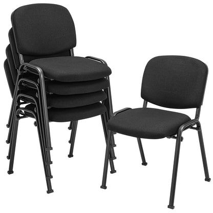Goflame 10-Pack Conference Chair Set - Stackable Guest Chair with Metal Frame