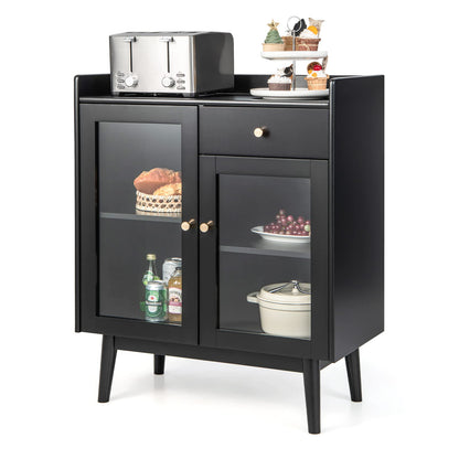 Goflame Buffet Sideboard, Modern Coffee Bar Storage Cabinet