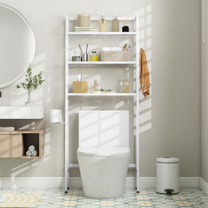 Goflame Over The Toilet Storage Shelf - 3-Tier Freestanding Above Toilet Rack
