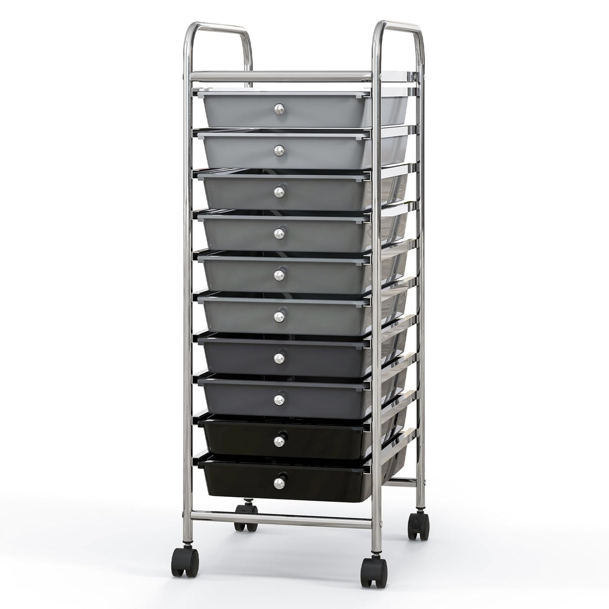 Goflame Rolling Storage Cart on Wheels with 10 Drawers