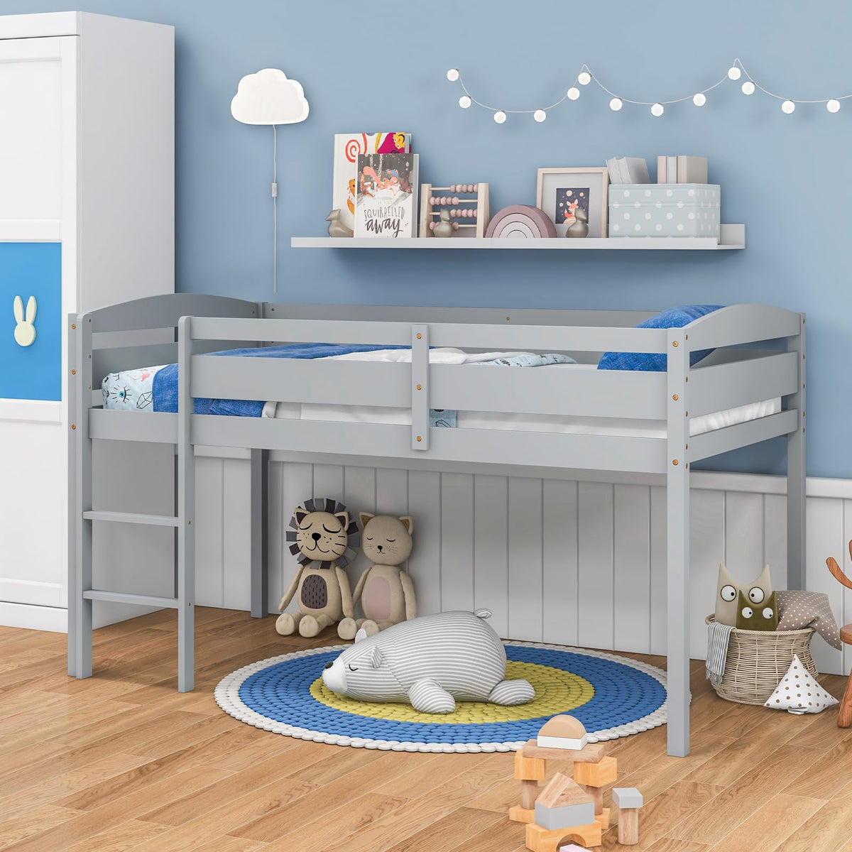 Goflame Loft Bed with Ladder
