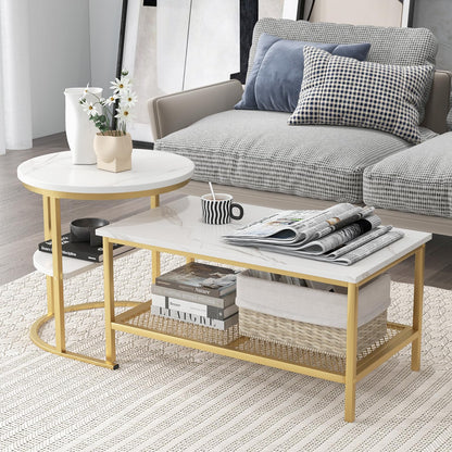 Goflame Nesting Coffee Table Set