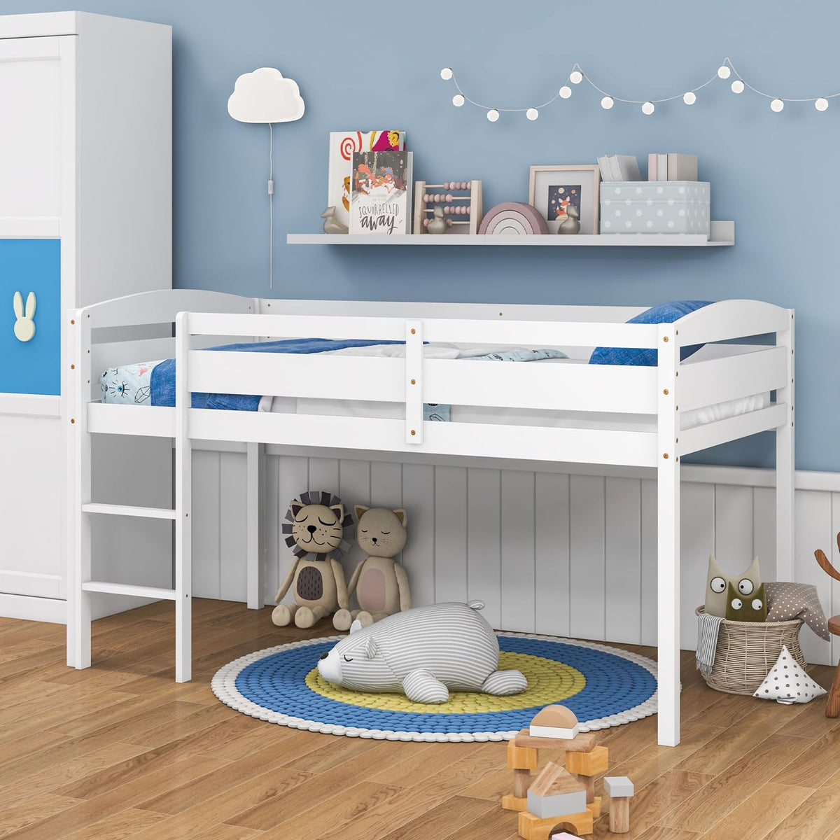 Goflame Loft Bed with Ladder