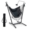 Goflame Hanging Swing with Stand - Hammock Chair with Phone Holder