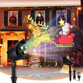 Goflame Christmas Projector Lights Outdoor | LED Santa Claus on Sleigh Projection Lamp