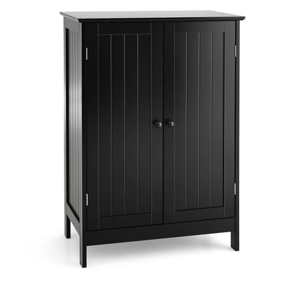 Goflame Storage Cabinet with Doors and Shelves - Freestanding Storage Organizer with Anti-Tipping Device