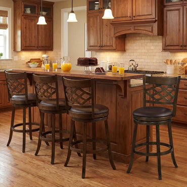 Goflame Swivel Bar Stools Set of 2/4 26"/31" Bar Height Chairs