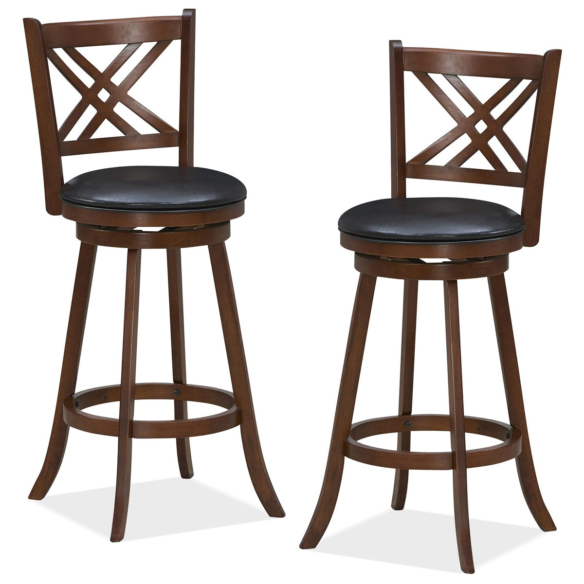 360° Swivel Barstools Set of 2 - Goflame