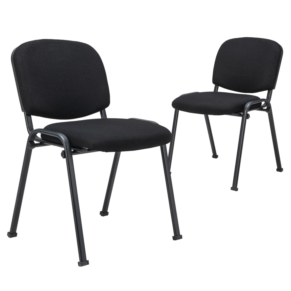 Goflame Stackable Conference Chairs with Metal Frame – Guest Chair Set (2-Pack / 4-Pack / 5-Pack / 6-Pack / 8-Pack / 10-Pack)