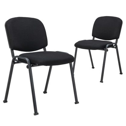 Goflame Stackable Conference Chairs with Metal Frame – Guest Chair Set (2-Pack / 4-Pack / 5-Pack / 6-Pack / 8-Pack / 10-Pack)