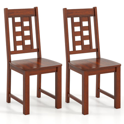 Goflame Kitchen Chair with Solid Rubber Wood Frame