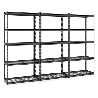 Goflame 5-Tier Metal Storage Shelves(1/2/3/4,36" L x 18" W x 72" H)