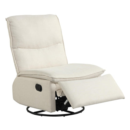 Goflame Swivel Rocking Recliner | 360° Reclining Rocker Chair with Adjustable Cushioned Back