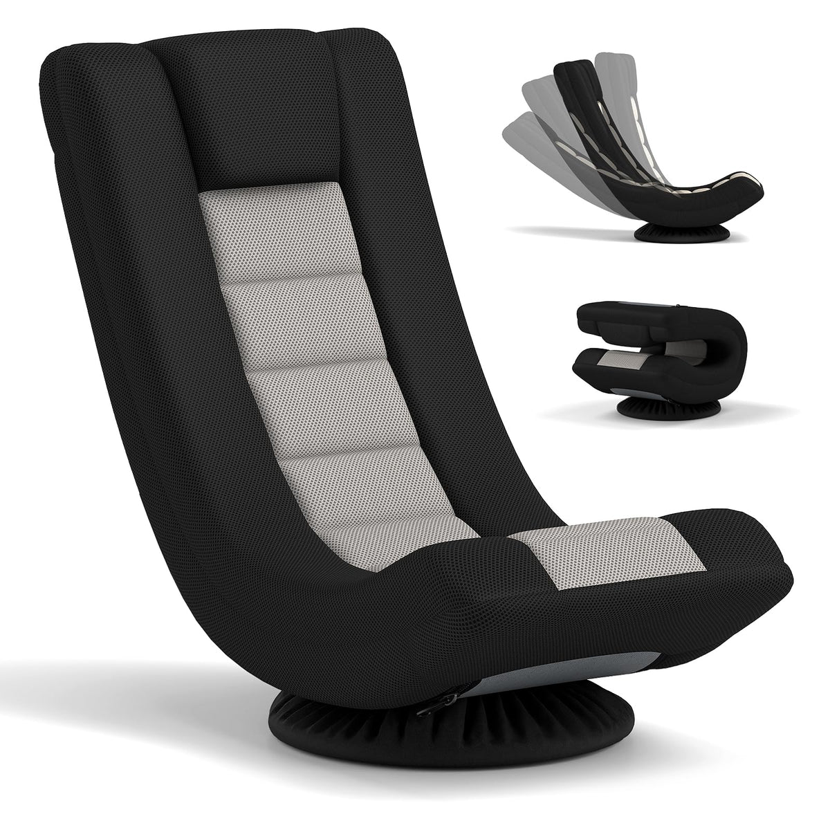 Goflame Floor Chair with Back Support, 4-Position Adjustable Back, Lazy Sofa Chair, Meditation Chair
