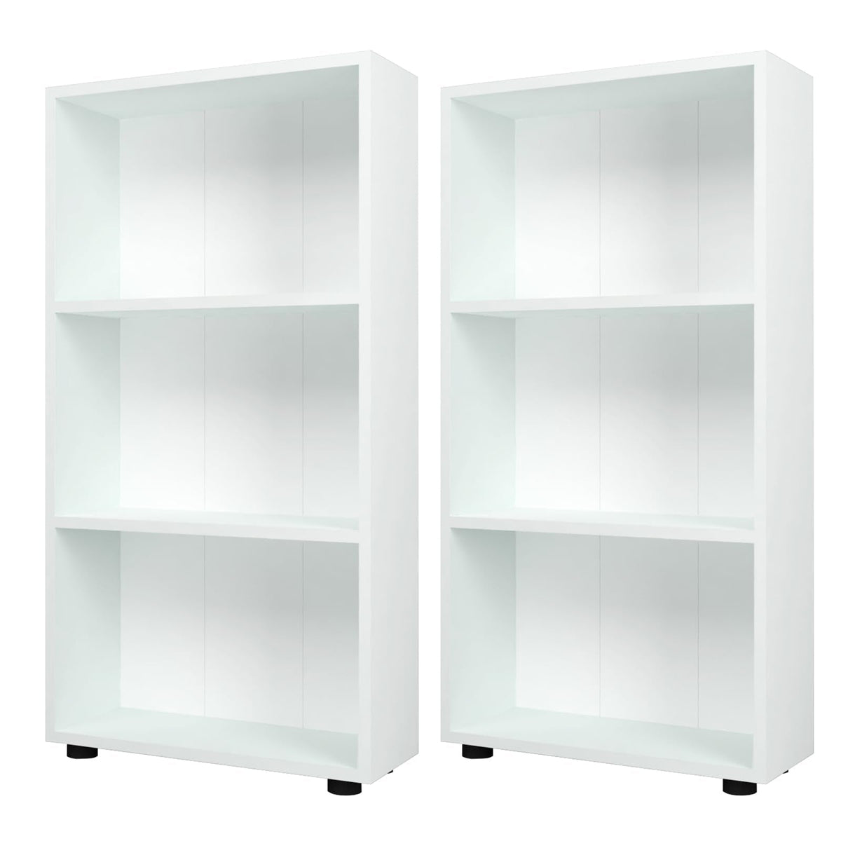 Goflame 3-Tier Bookcase with Anti-Tipping Kit for Living Room