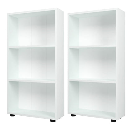 Goflame 3-Tier Bookcase with Anti-Tipping Kit for Living Room