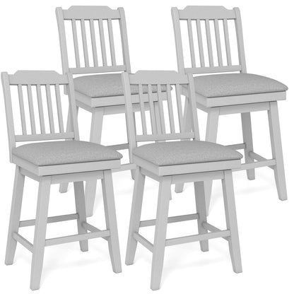 Goflame 25" Modern Bar Stools Set of 2/4 360° Swivel Counter Height Chairs