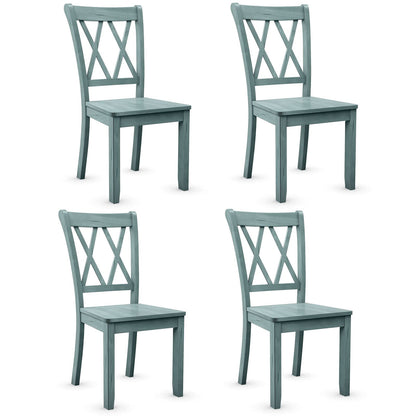 Goflame Rubber Wood Dining Room Side Chair