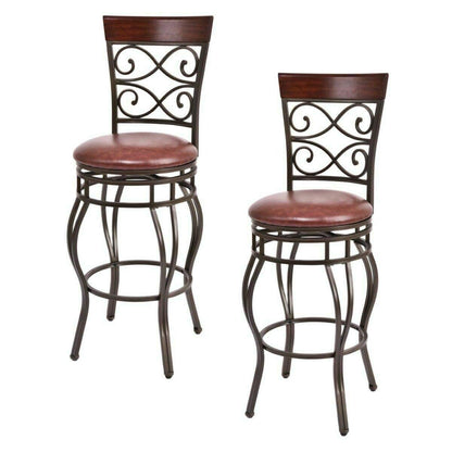 Goflame Bar Stools Set of 2/4, 360 Degree Swivel, 30" Counter Height Bar Stools