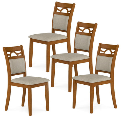 Goflame Wooden Dining Chairs Set of 2/4 for Dining Room