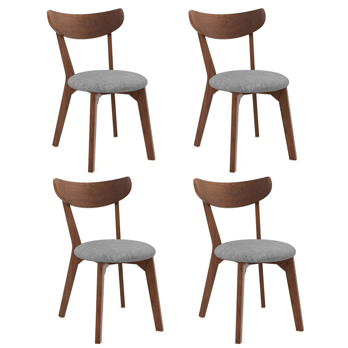 Goflame Upholstered Dining Chairs Set of 2/4 for Living Room Restaurant