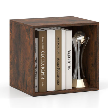 Goflame White Cubby Bookcase