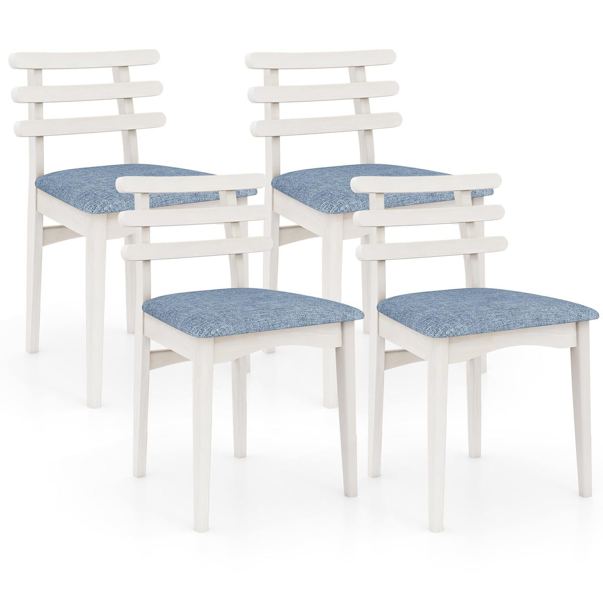 Goflame Wooden Dining Chairs Set
