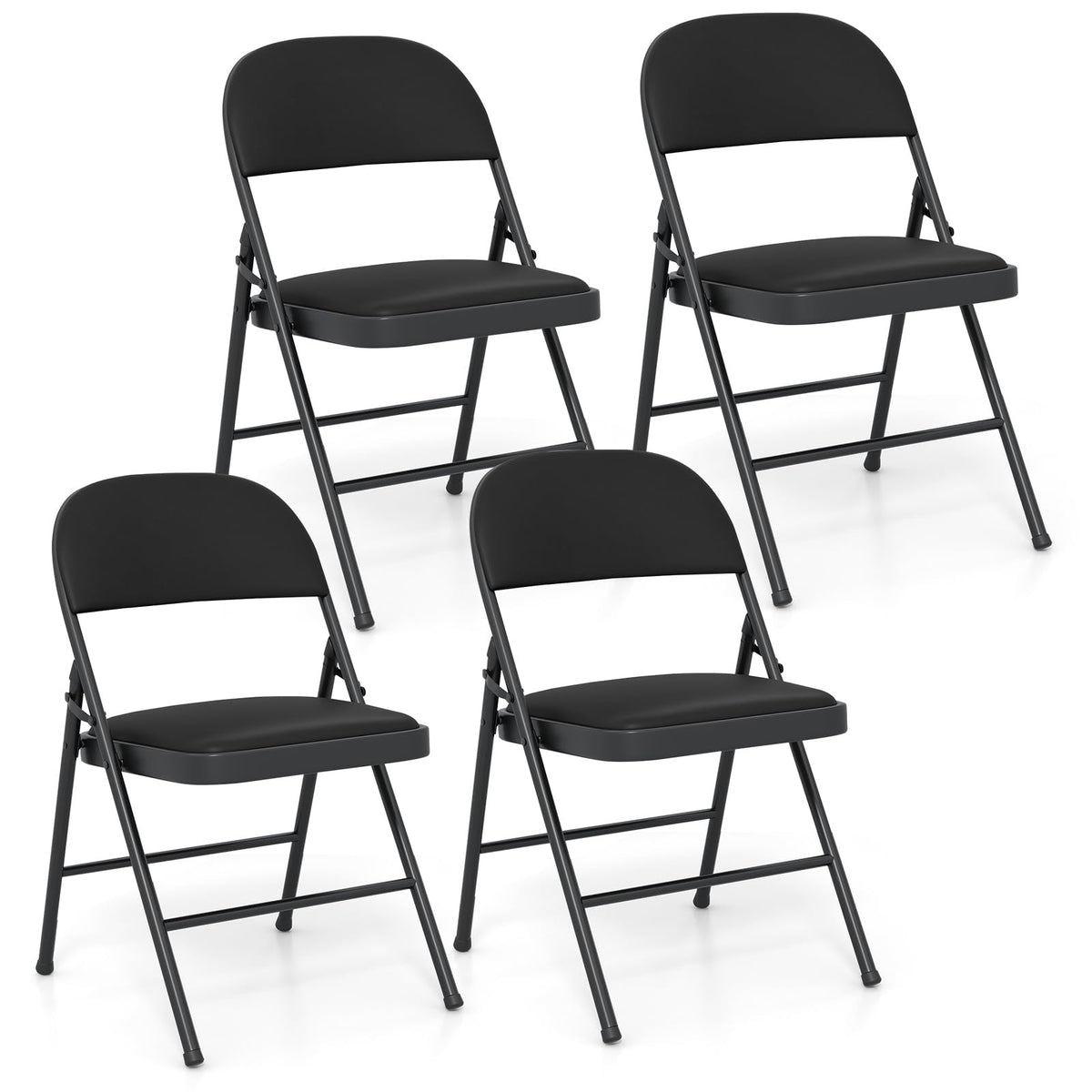 Goflame Portable Party Chairs with Metal Frame