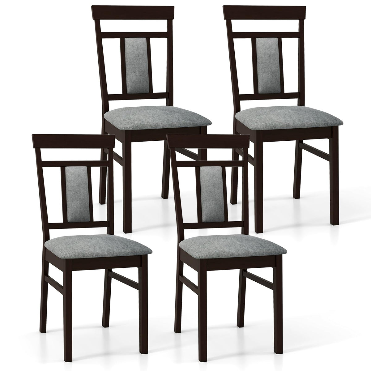 Goflame Wooden Dining Chairs Set for Dining Room Living Room