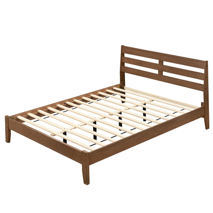 Goflame Twin Size Bed Frame with Slat Headboard
