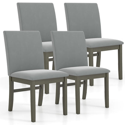 Goflame Upholstered Dining Chairs Set for Restaurant