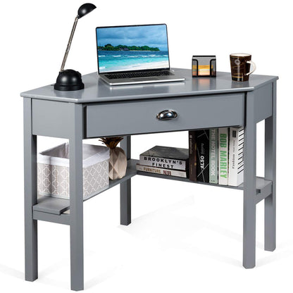 GOFLAME Computer Corner Desk for Small Space Home Office