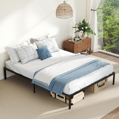 Goflame 12 Inch Metal Platform Bed Frame with Steel Slats Support