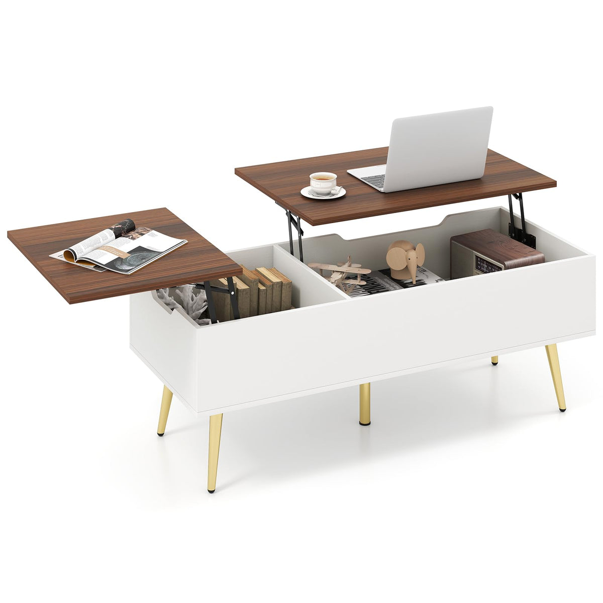 Goflame Lift Top Coffee Table for Living Room