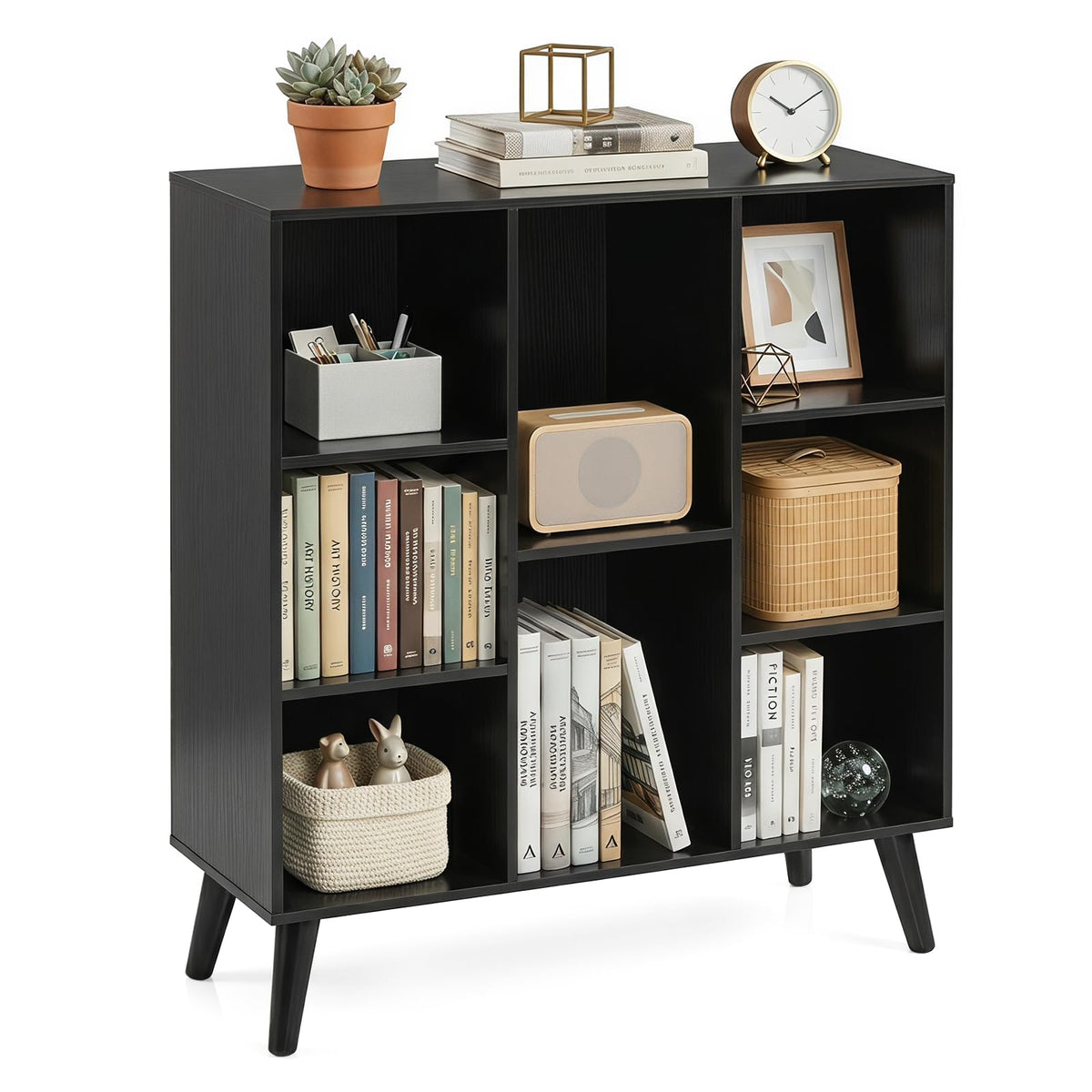 Goflame 8 Cube Bookshelf for Living Room & Home Office
