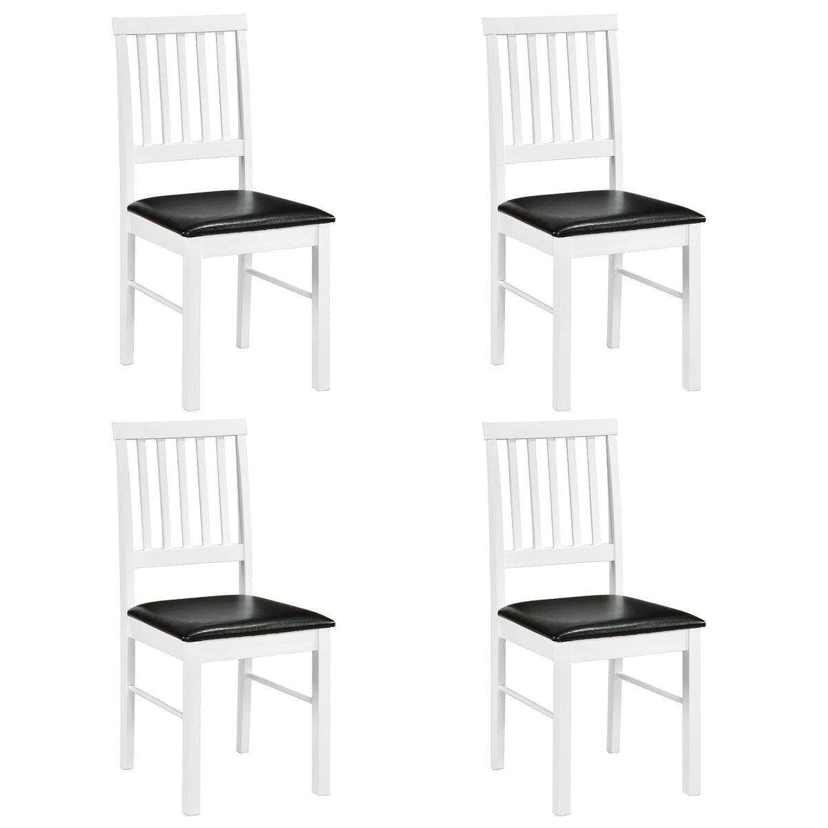 Goflame Modern Mid Century Dining Room Chairs with Hollowed Backrest