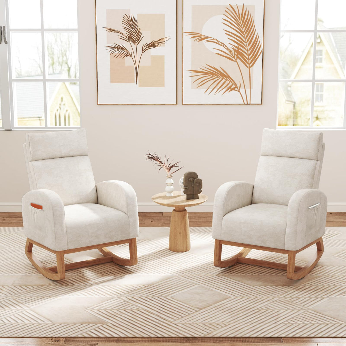 Goflame Rocking Chair Nursery for Living Room