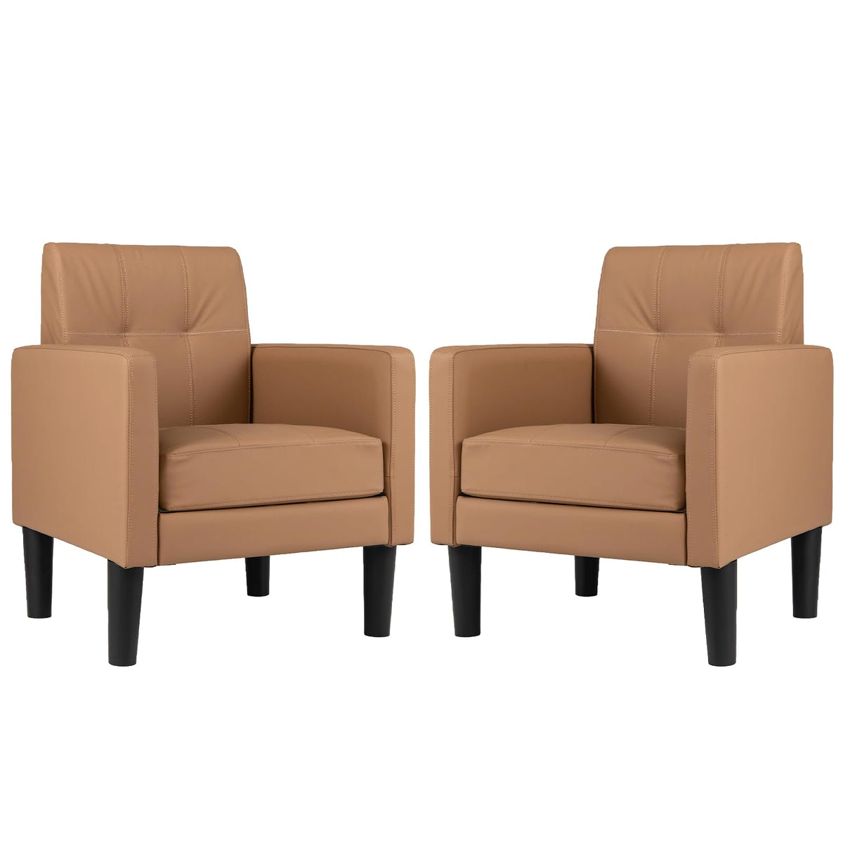 Goflame Modern Accent Chair with Removable Seat Cushion
