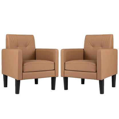 Goflame Modern Accent Chair with Removable Seat Cushion