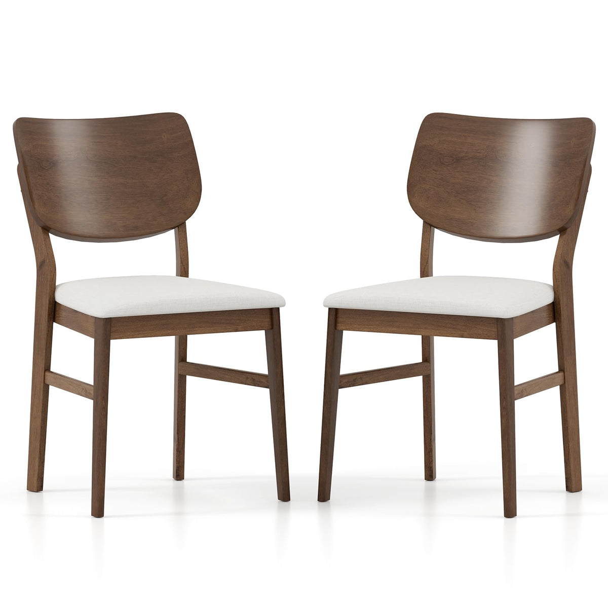 Goflame Wooden Dining Chairs Set