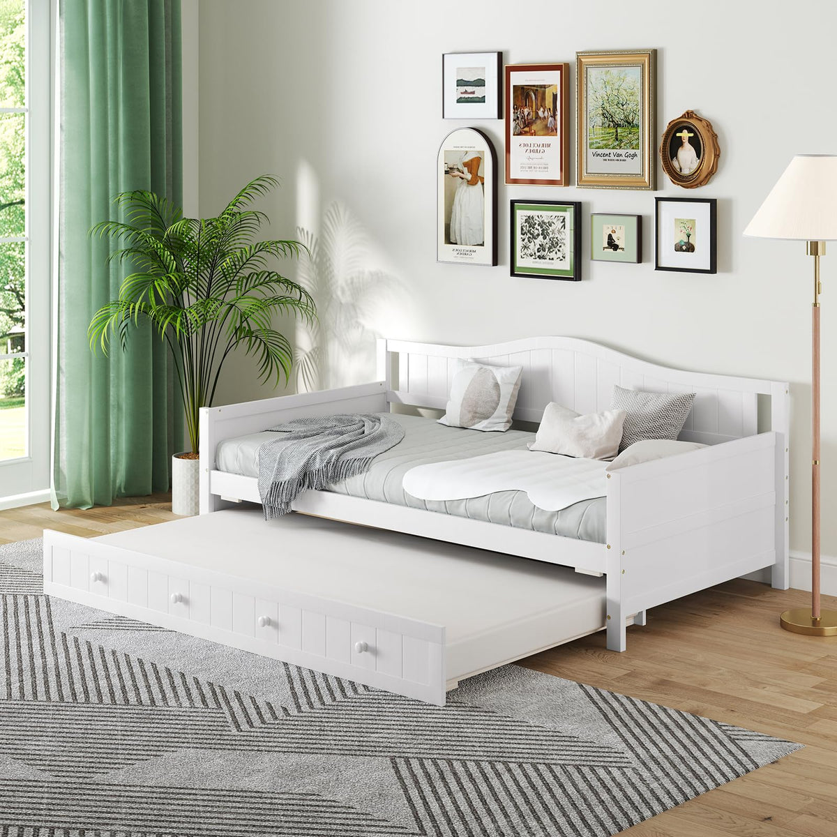 Goflame Twin Daybed with Trundle