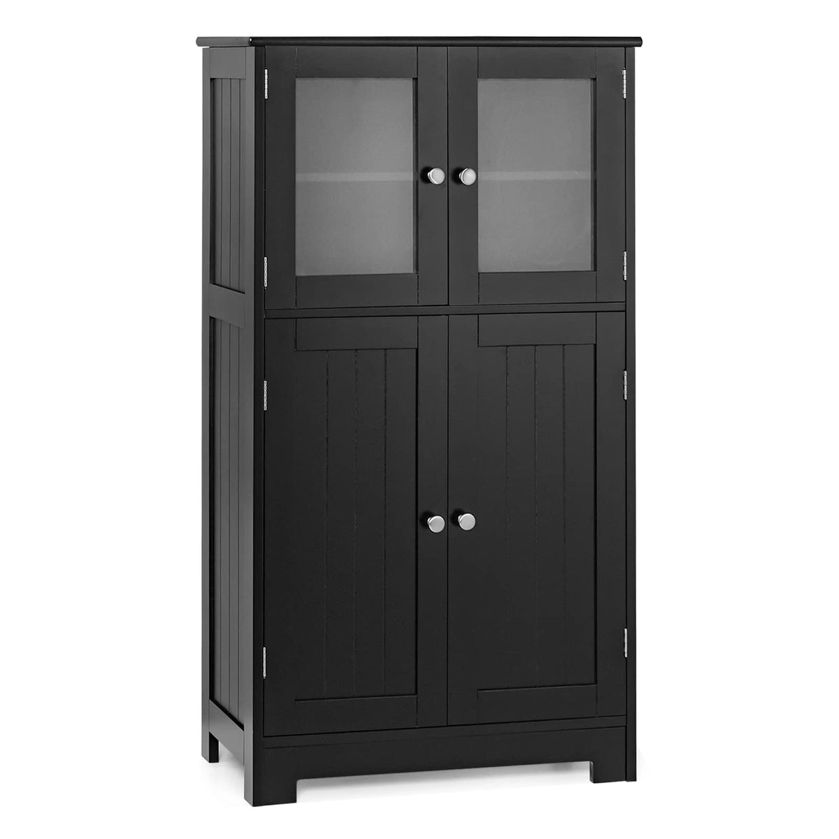 Goflame Storage Cabinet with Doors - Bathroom Floor Cabinet, Freestanding Tall Cabinet