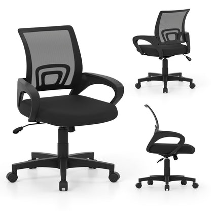 Goflame Ergonomic Mesh Office Chair | Mid-Back Computer Chair with Breathable Backrest