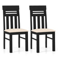 Goflame High Back Dining Room Chairs with Padded Seat & Rubber Wood Frame