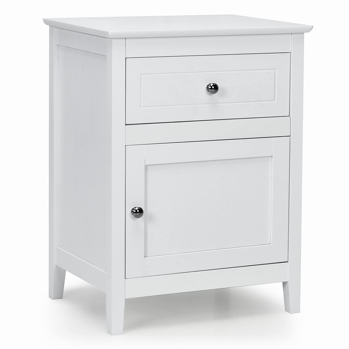 Wooden End Table W/Shelf - Goflame