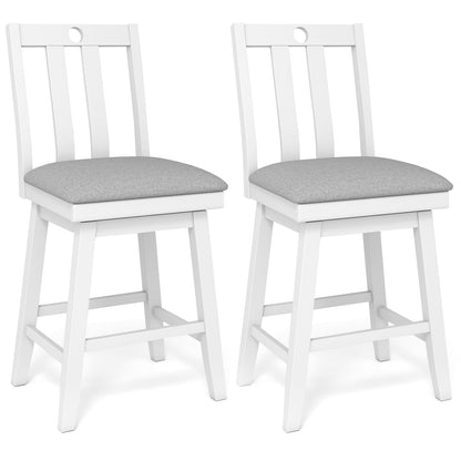 Goflame 25" Bar Stools Set of 2/4 Swivel Counter Height Bar Chairs