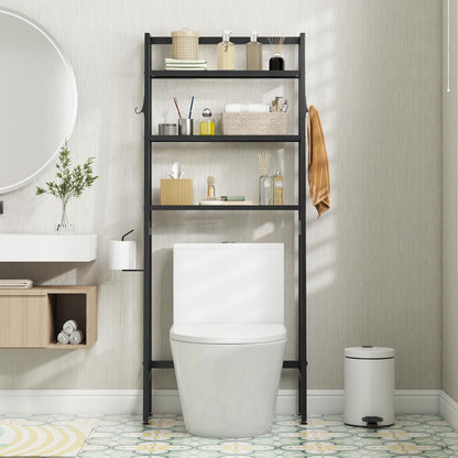 Goflame Over The Toilet Storage Shelf - 3-Tier Freestanding Above Toilet Rack