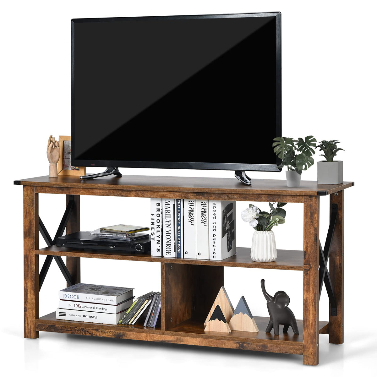 Goflame TV Stand for Bedroom, TV Cabinet for TV Up to 55"