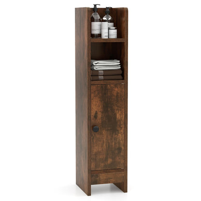 Goflame Slim Bathroom Cabinet with 3 Level Adjustable Shelf & Anti toppling Design
