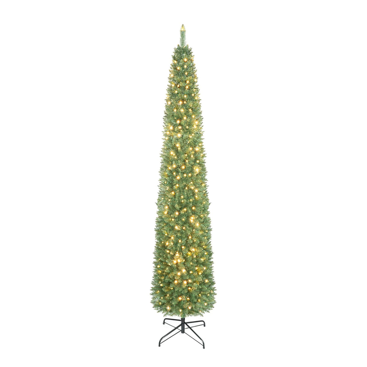 GOFLAME 6/7/9FT Pre-Lit Pencil Christmas Tree